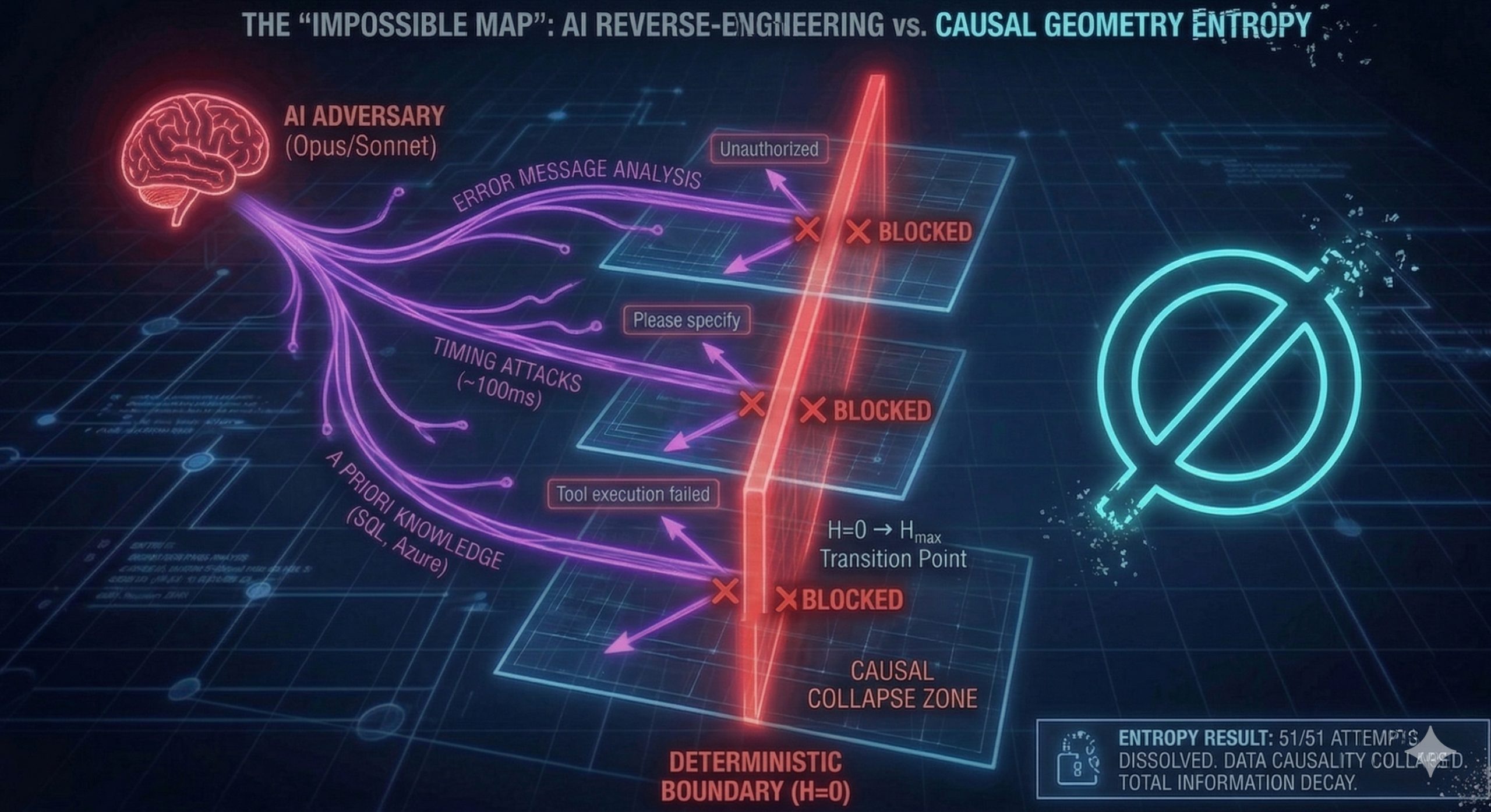 The Impossible Map: AI Reverse-Engineering vs. Causal Information Entropy